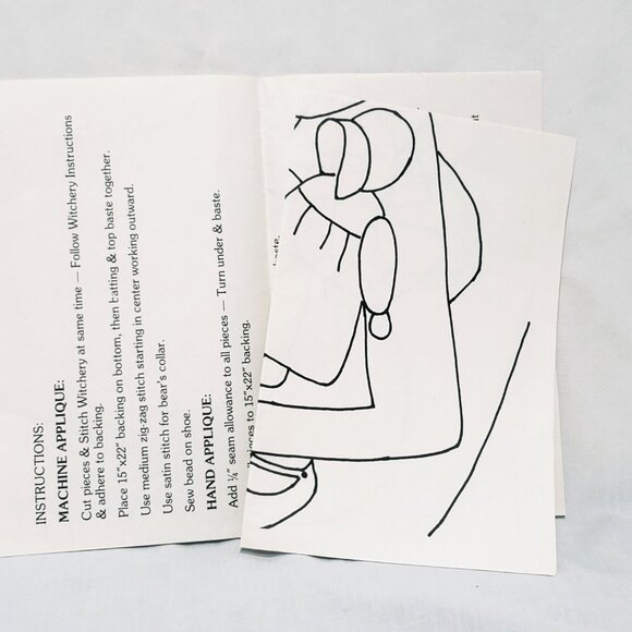 Hannah Goose Girl Creations Applique Sewing Pattern 1985 Linda Garrison - Picture 5 of 5